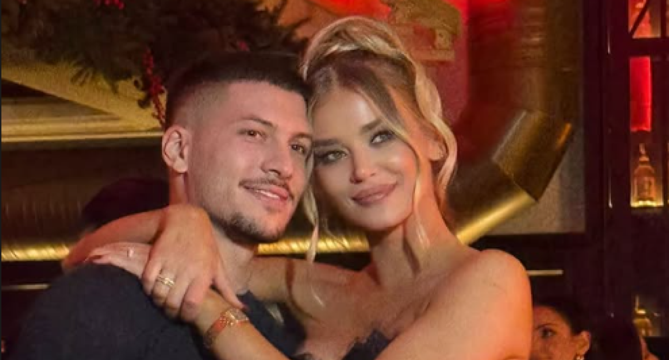 Ο Λούκα Γιόβιτς με τη σύντροφο του / Screenshot