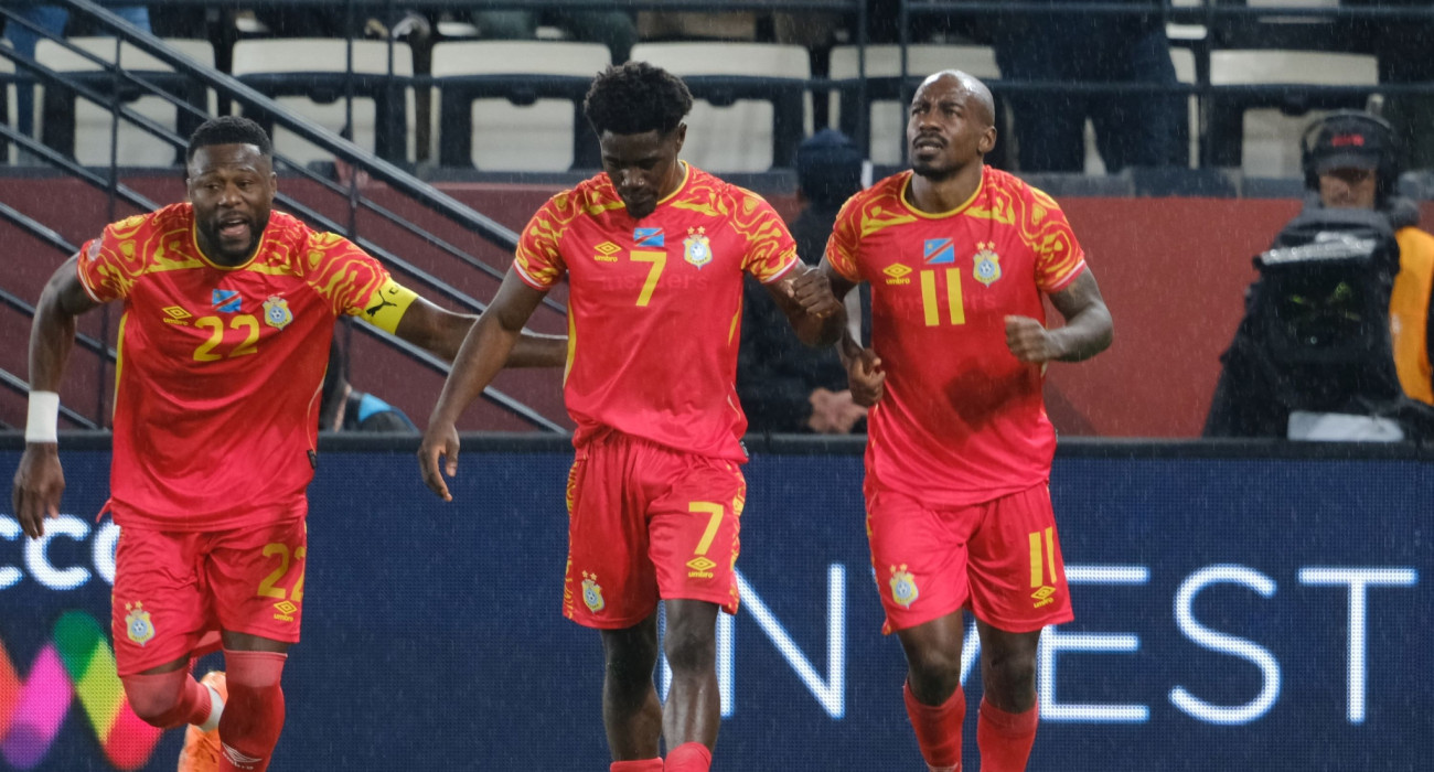 Οι ποδοσφαιριστές του Κονγκό πανηγυρίζουν / Πηγή: Getty