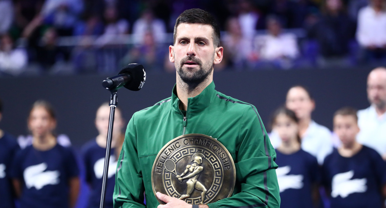 Ο Νόβακ Τζόκοβιτς στο Hellenic Championship το 2025 / Πηγή: Intime