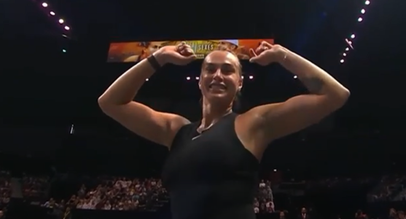 Η Αρίνα Σαμπαλένκα χορεύει / Screenshot