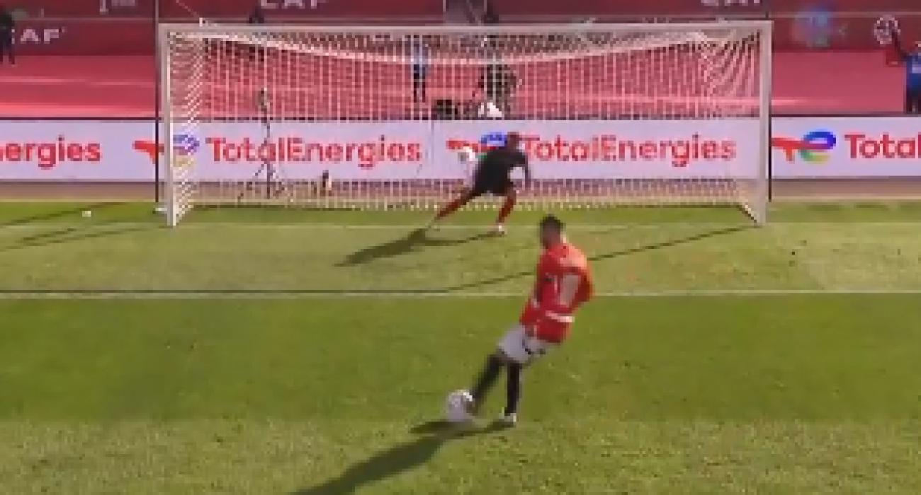 Ο Μοχάμεντ Σαλάχ σε εκτέλεση πέναλτι για την Αίγυπτο / Screenshot