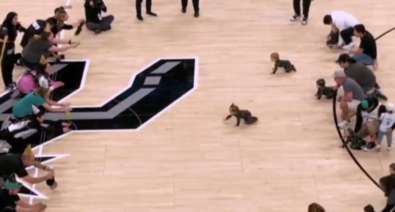 Μωρά σε... κούρσα στο παρκέ του Σαν Αντόνιο / Screenshot
