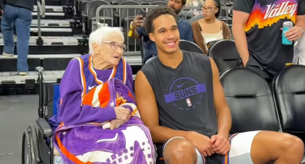 Η 102 ετών οπαδός των Σανς / source: Phoenix Suns Instagram