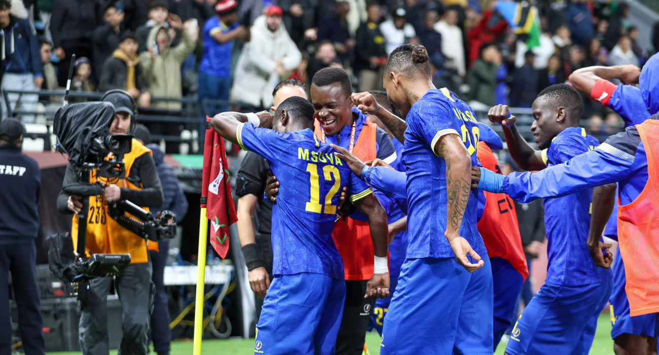 Οι ποδοσφαιριστές της Τανζανίας πανηγυρίζουν / Πηγή: Getty