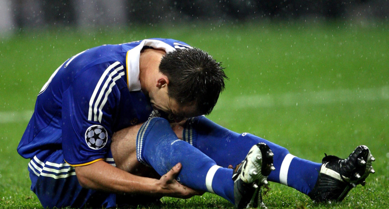 Ο Τζον Τέρι μετά τον χαμένο τελικό του Champions League το 2008 / Πηγή: Intime