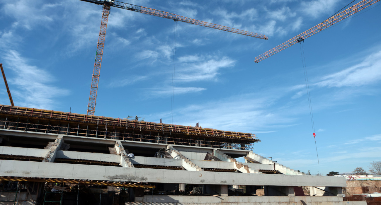 Άποψη απ' τη μία εκ δύο κεντρικών εξεδρών της νέας αρένας του Παναθηναϊκού στον Βοτανικό - ΠΗΓΗ: ΙΝΤΙΜΕ