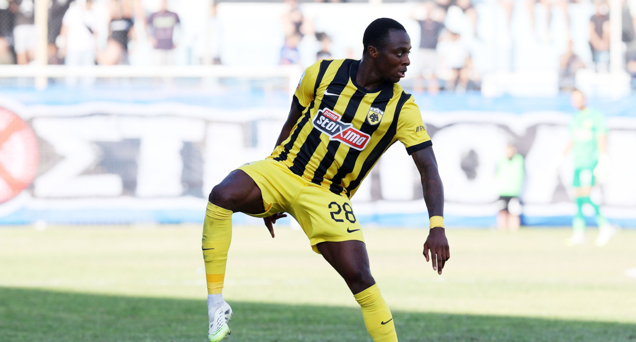 Ο Μόουζες Οντουμπάτζο σε αγώνα της ΑΕΚ / Πηγή: Intime