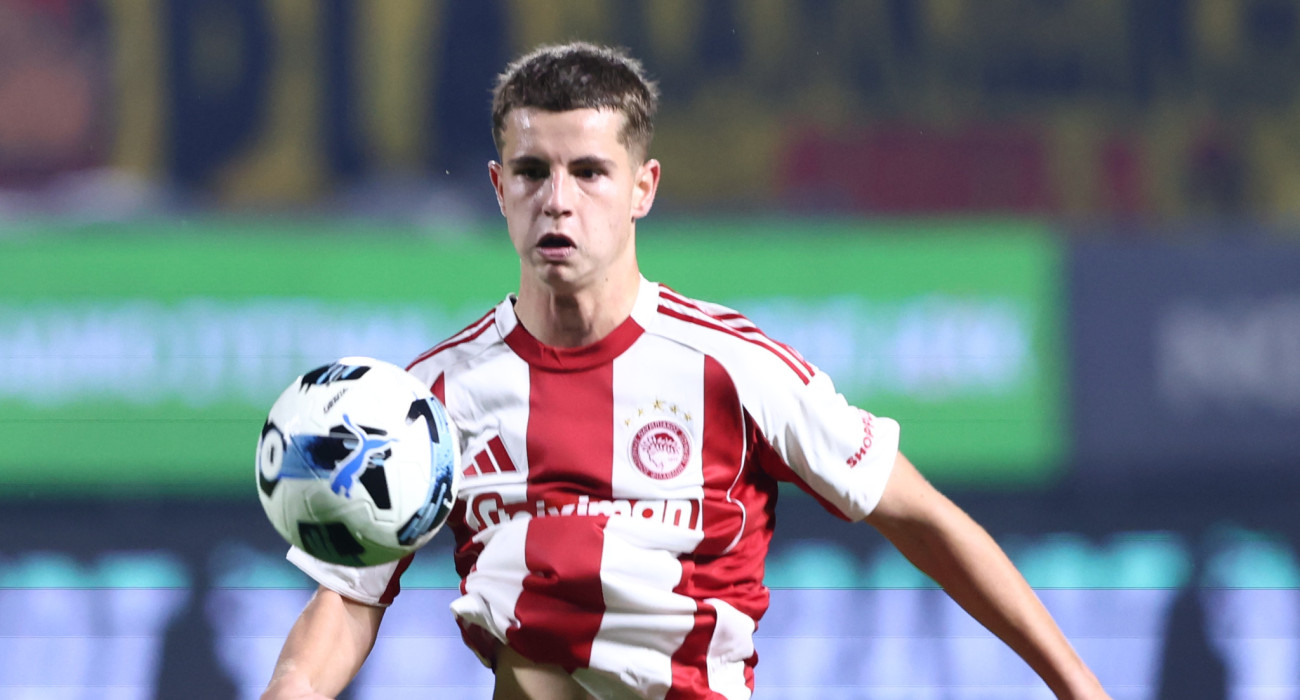 Ο Χρήστος Μουζακίτης σε αγώνα του Ολυμπιακού / Πηγή: Intime