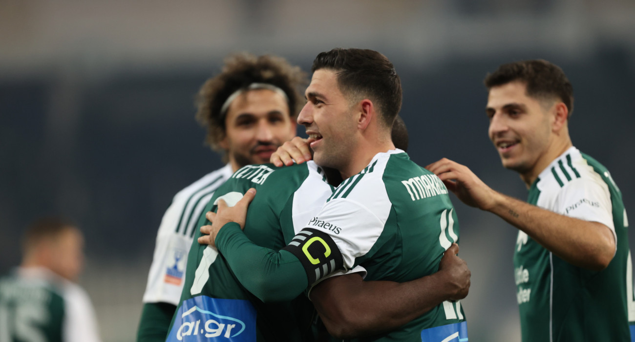 Ποδοσφαιριστές του Παναθηναϊκού πανηγυρίζουν / Πηγή: Intime