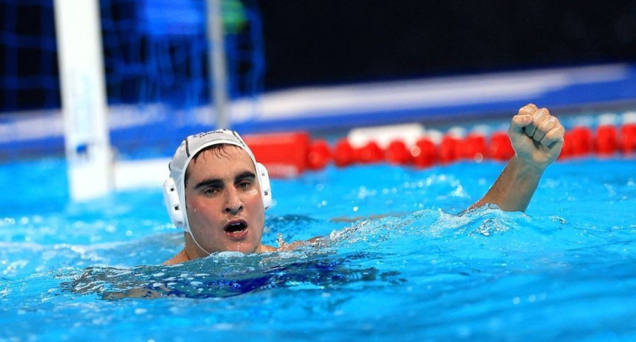 Ο Στέλιος Αργυρόπουλος-Κανακάκης της Εθνικής πόλο / Πηγή: KOE / Αναστασία Καρεκλά