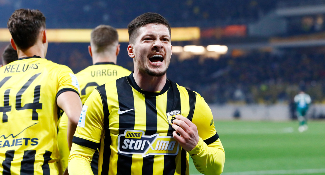 Ο Λούκα Γιόβιτς πανηγυρίζει / Πηγή: Intime