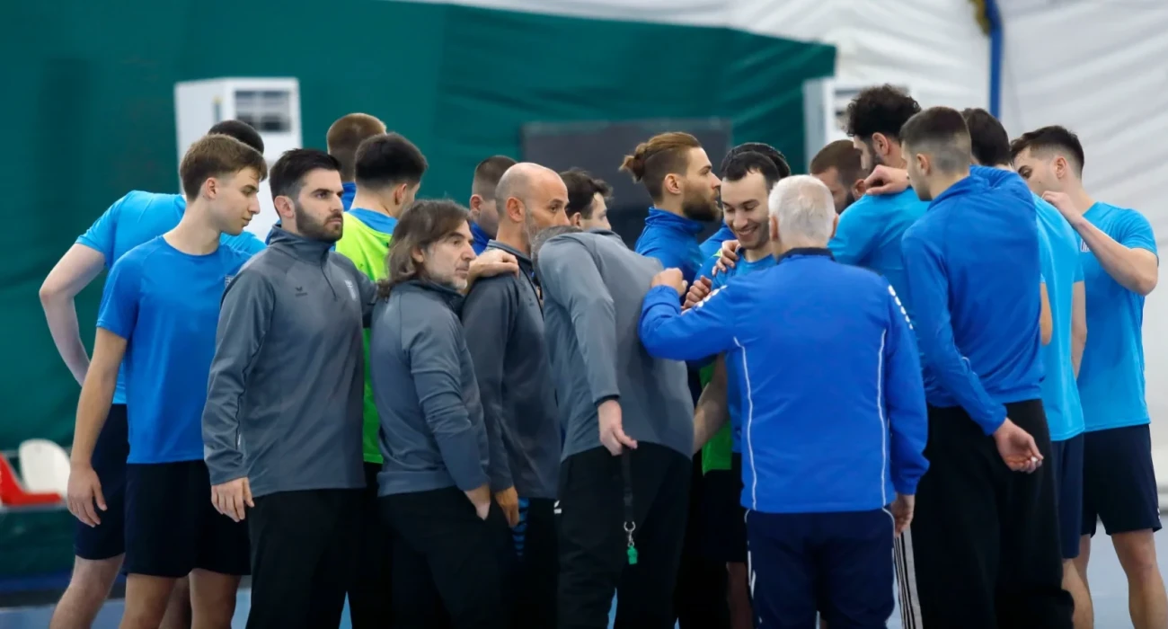 Η Εθνική χάντμπολ των ανδρών / Πηγή: ΟΧΕ