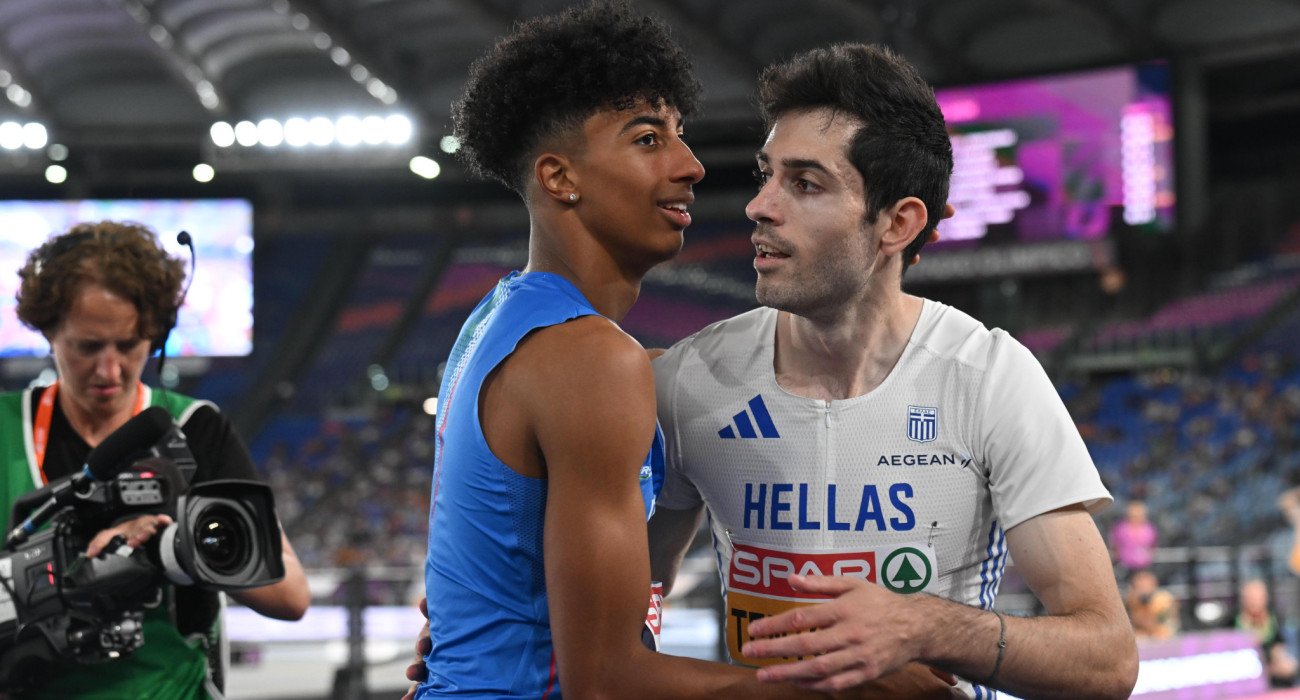 Ο Ματία Φουρλάνι με τον Μίλτο Τεντόγλου στο Ευρωπαϊκό του 2024 / Πηγή: Eurokinissi