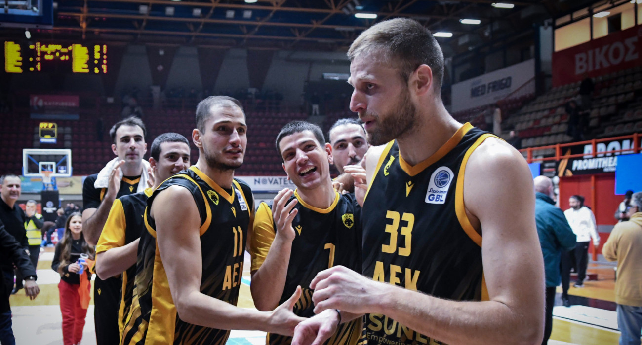 Οι παίκτες της ΑΕΚ/Πηγή: eurokinissi