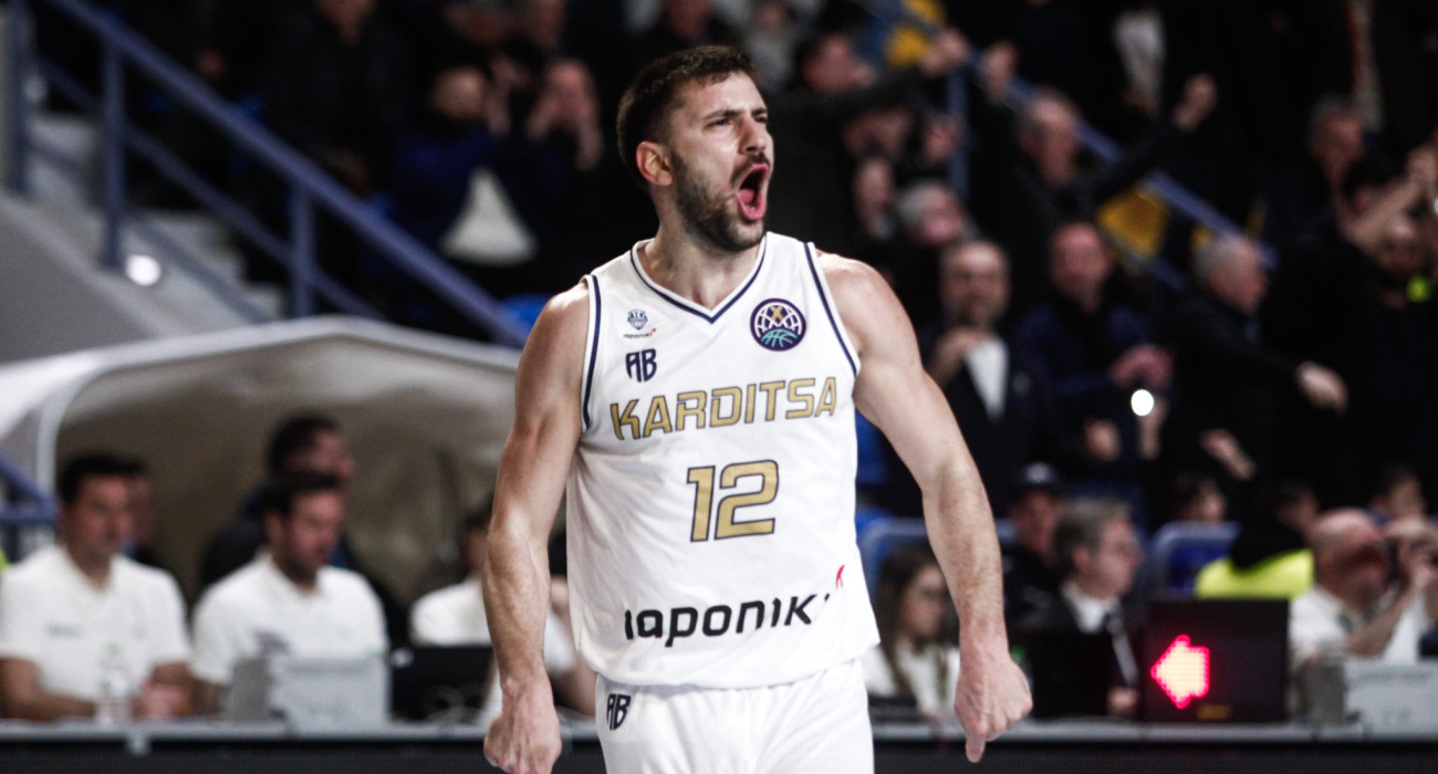 Ο Νίκος Δίπλαρος στην πρόκριση της Καρδίτσας στους «16» του BCL / source:eurokinissi