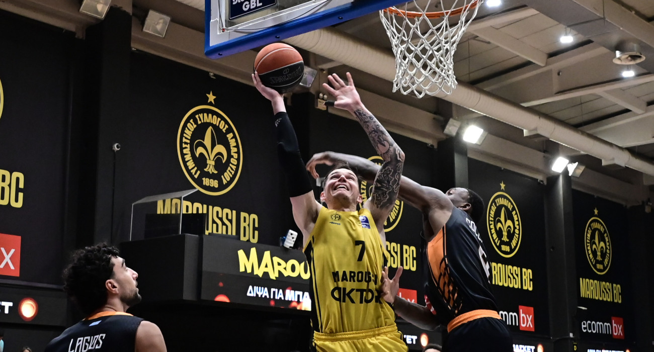 Ο Σάλας στο παιχνίδι του Αμαρουσίου με τον Προμηθέα Πάτρας, Πηγή: Eurokinissi