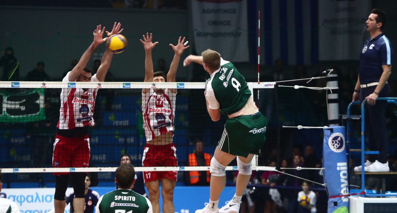 Αγωνιστικό στιγμιότυπο από το Παναθηναϊκός-Ολυμπιακός / Πηγή: Eurokinissi