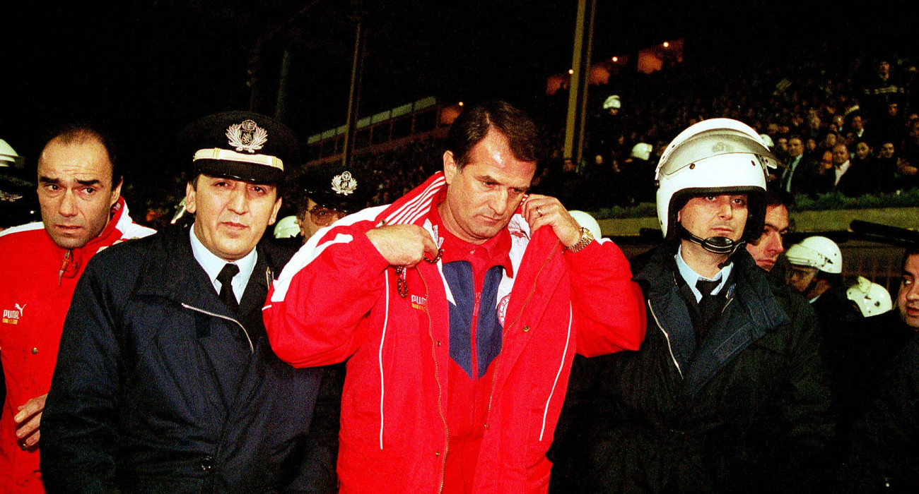 Ο Ντούσαν Μπάγεβιτς στη Νέα Φιλαδέλφεια ως προπονητής του Ολυμπιακού / Πηγή: Eurokinissi