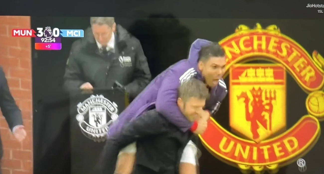 Ο Κασεμίρο όρμησε στον Μάικλ Κάρικ / Screenshot