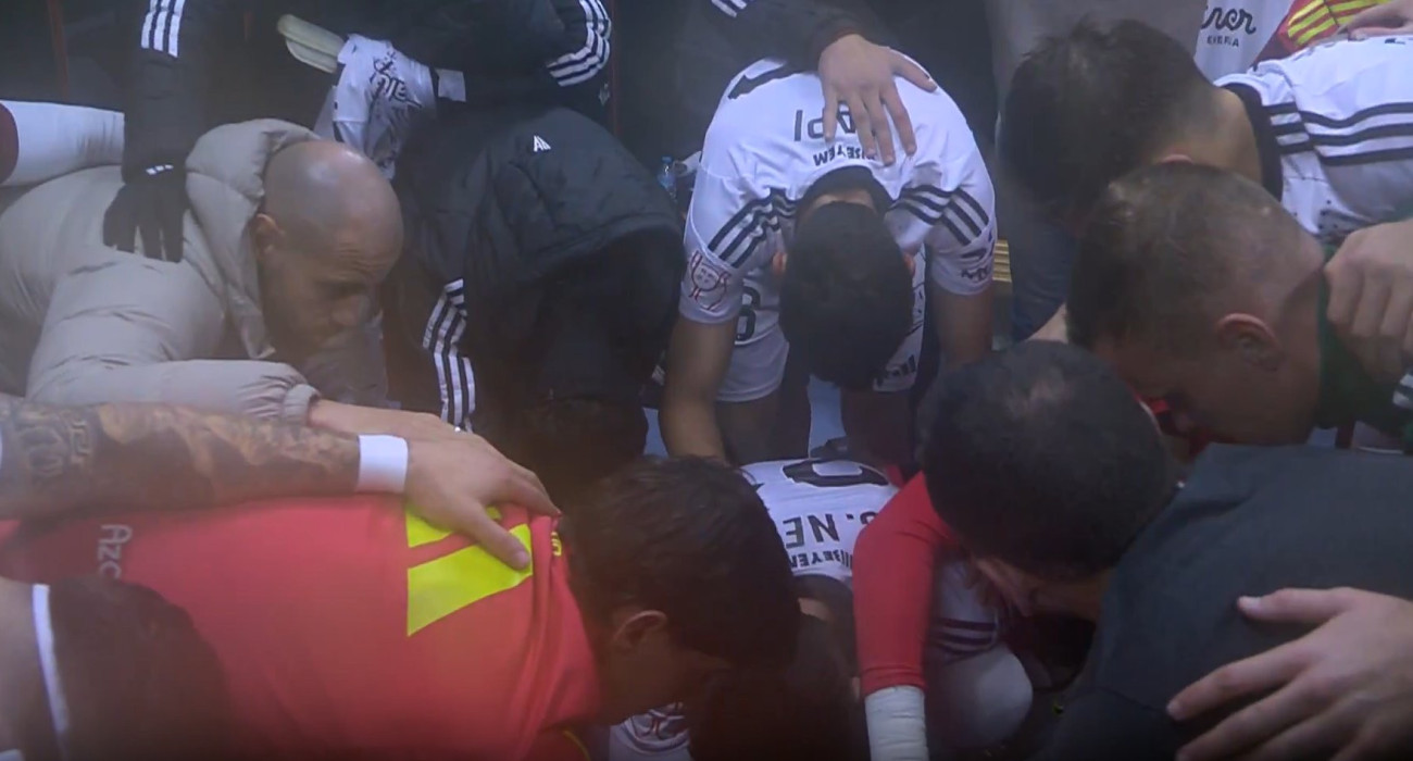 H oμίλια του προπονητή της Αλμπαθέτε που ενέπνευσε τους παίκτες του να αποκλείσουν την Ρεάλ / Screenshot