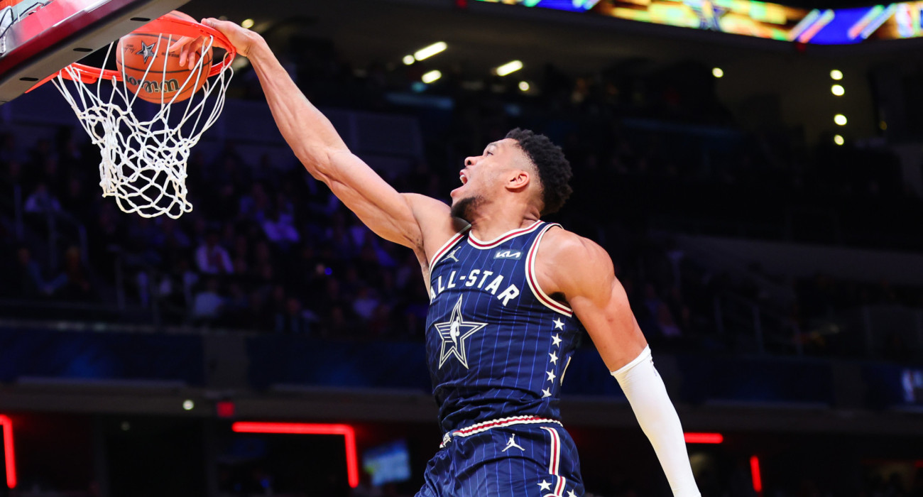 Ο Γιάννης Αντετοκούνμπο σε All Star Game: Πηγή: Stacy Revere/Getty Images/Ideal Images