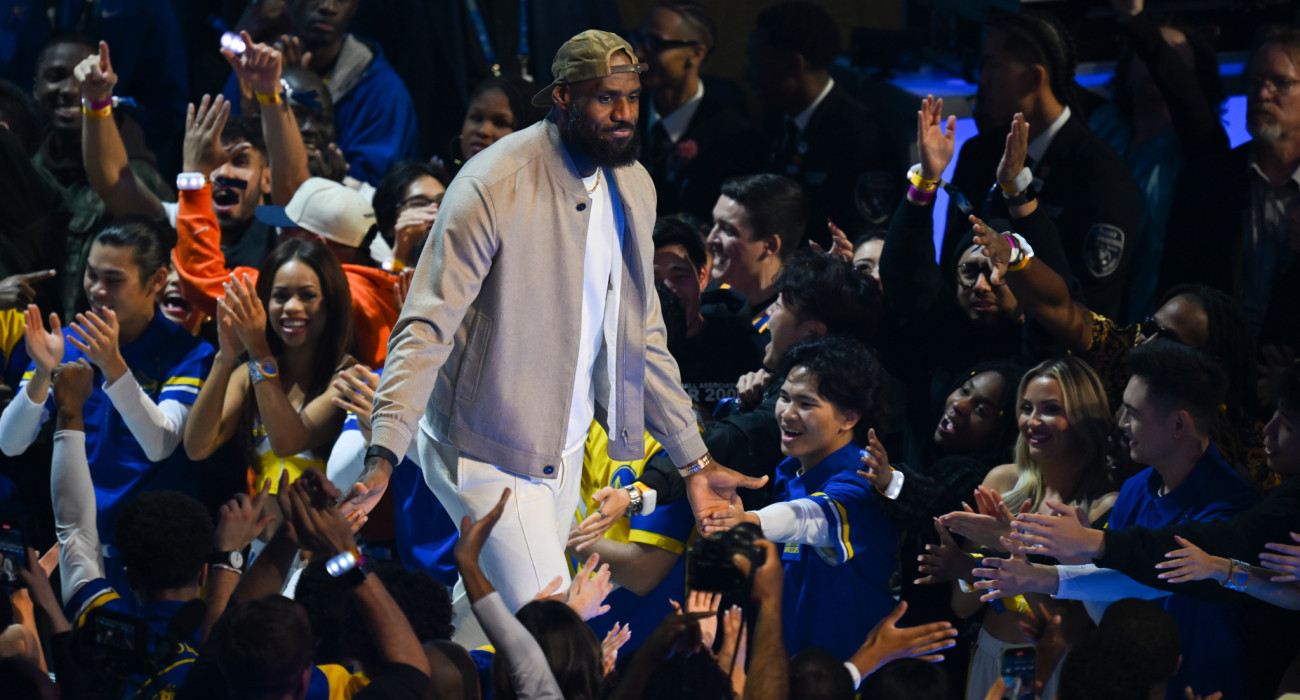 Ο ΛεΜπρόν Τζέιμς στο τελευταίο του All-Star Game ως βασικός το 2025, Πηγή: Tayfun Coskun /Anadolu via Getty Images/Ideal Images