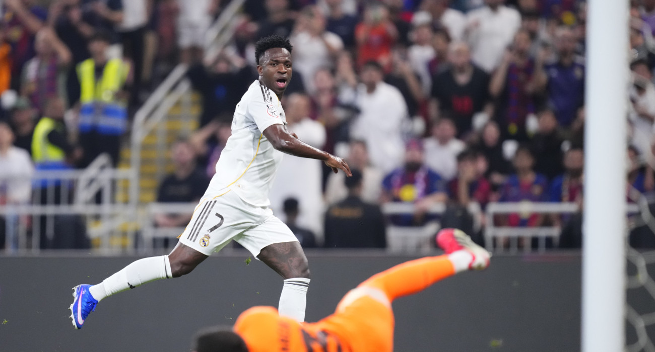 Ο Βινίσιους τη στιγμή που σκοράρει / Πηγή: Jose Hernandez / Anadolu via Getty Images