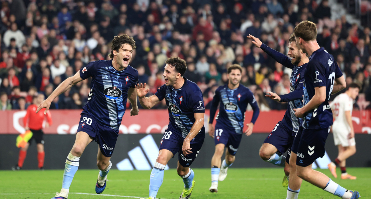 Οι παίκτες της Θέλτα πανηγυρίζουν / Πηγή: Getty Images