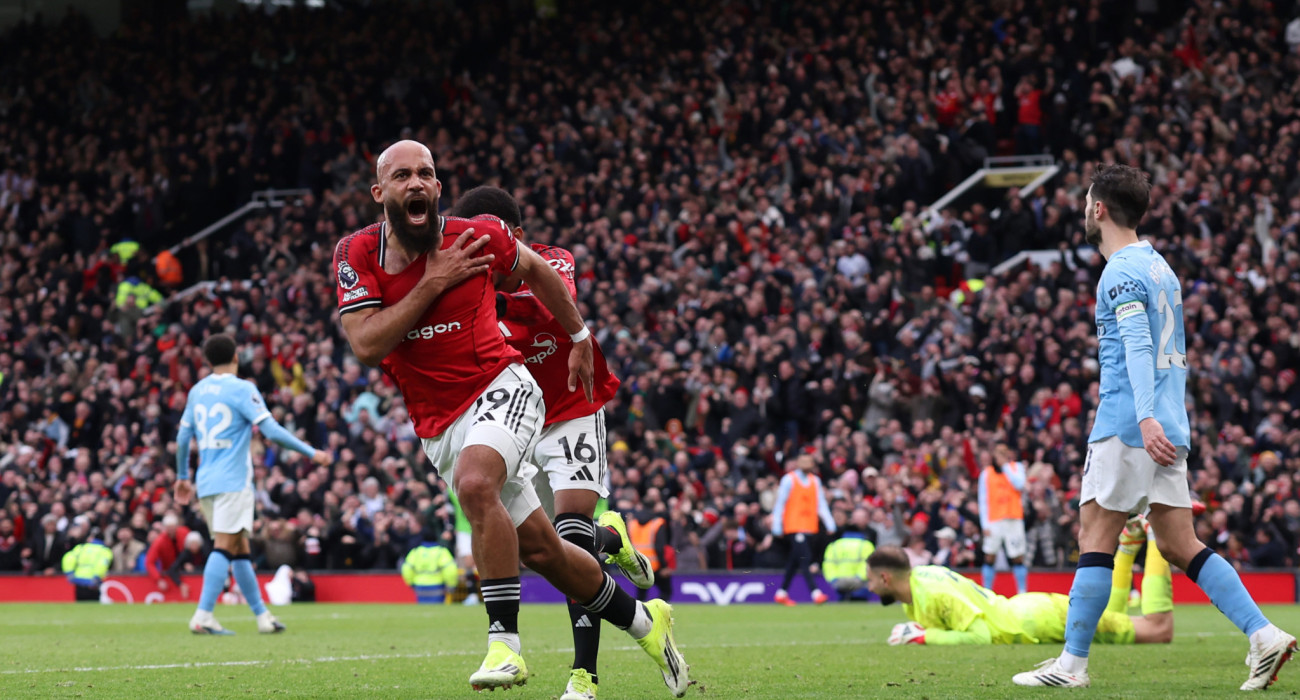 Ο Μπράιαν Εμπεμό πανηγυρίζει για τη Μάντσεστερ Γιουνάιτεντ / Πηγή: Copa / Getty Images / Ideal Images