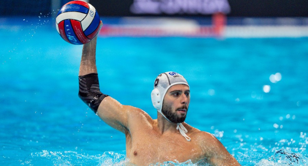 Ο Αλέξανδρος Παπαναστασίου της Εθνικής πόλο / Πηγή: KOE / Αναστασία Καρεκλά