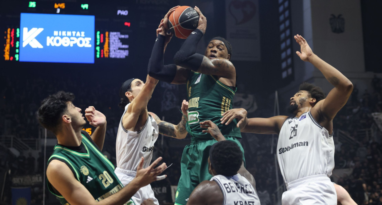 O Ρισόν Χολμς ήταν καθοριστικός στην αναμέτρηση του ΠΑΟΚ με τον Παναθηναϊκό / Πηγή: Eurokinissi