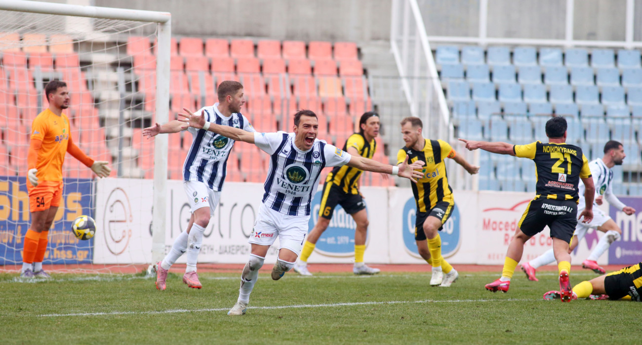 Ο Ντέλετιτς πανηγυρίζει το 1-0 του Ηρακλή κόντρα στην Αναγέννηση Καρδίτσας / Πηγή: Intime