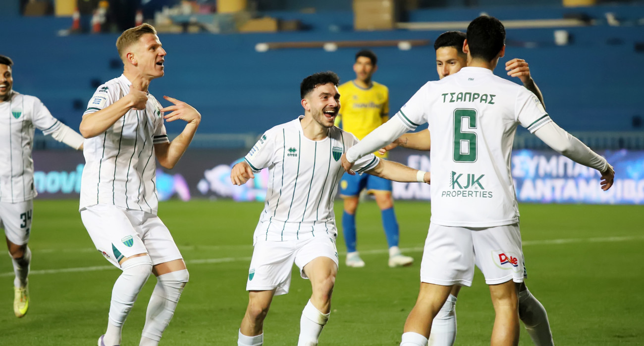 Οι ποδοσφαιριστές του Λεβαδειακού πανηγυρίζουν / Πηγή: Intime