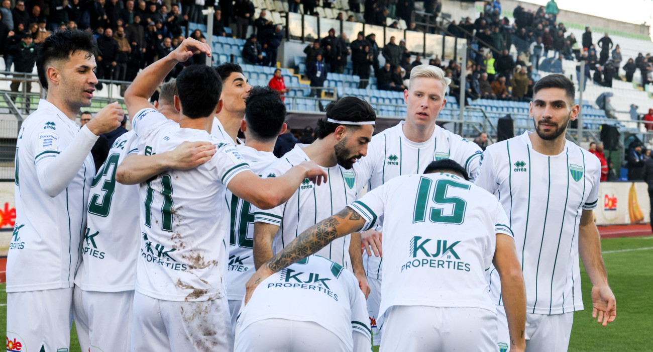 Οι ποδοσφαιριστές του Λεβαδειακού πανηγυρίζουν / Πηγή: Eurokinissi