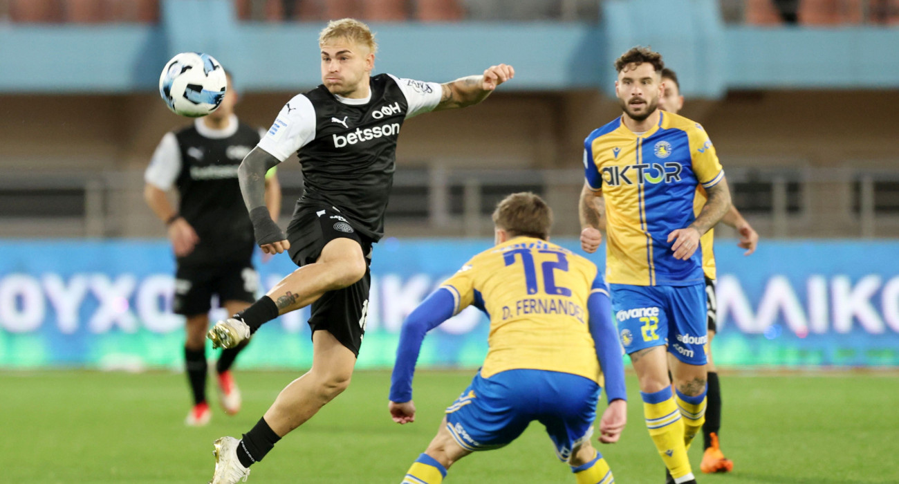 Στιγμιότυπο από την αναμέτρηση ΟΦΗ - Αστέρας AKTOR / Πηγή: Intime