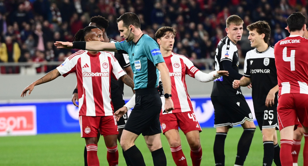 Στιγμιότυπο από το παιχνίδι Ολυμπιακός - ΠΑΟΚ / Πηγή: Eurokinissi
