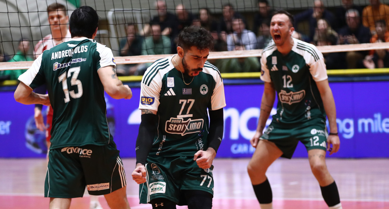 Οι παίκτες του Παναθηναϊκού πανηγυρίζουν / Πηγή: Intime