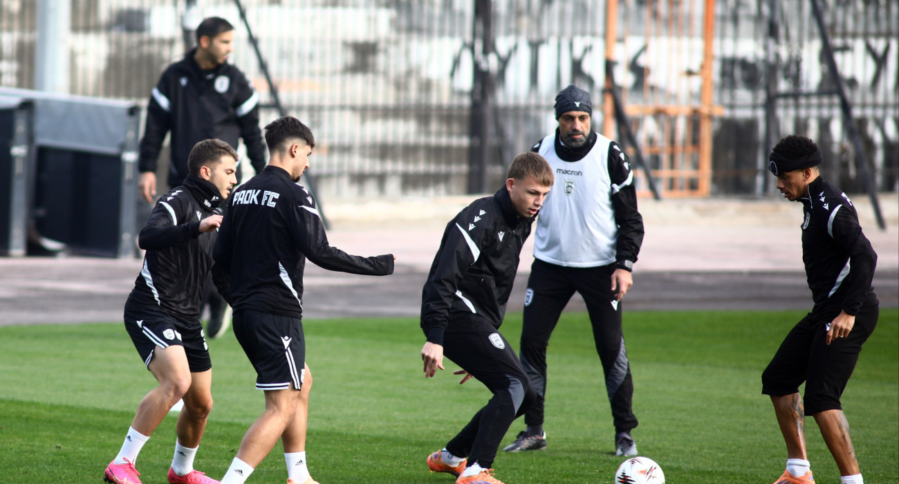 Στιγμιότυπο από προπόνηση του ΠΑΟΚ / Πηγή: Intime