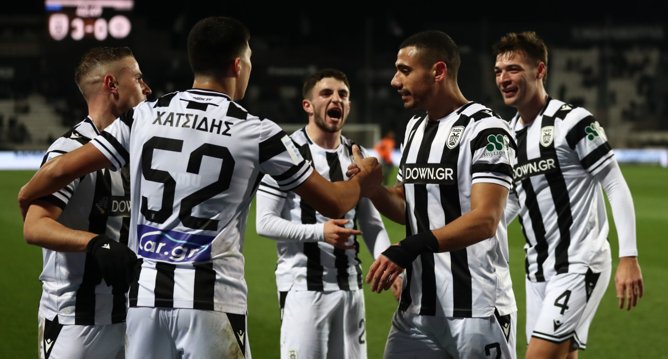 Οι ποδοσφαιριστές του ΠΑΟΚ πανηγυρίζουν / Πηγή: Eurokinissi