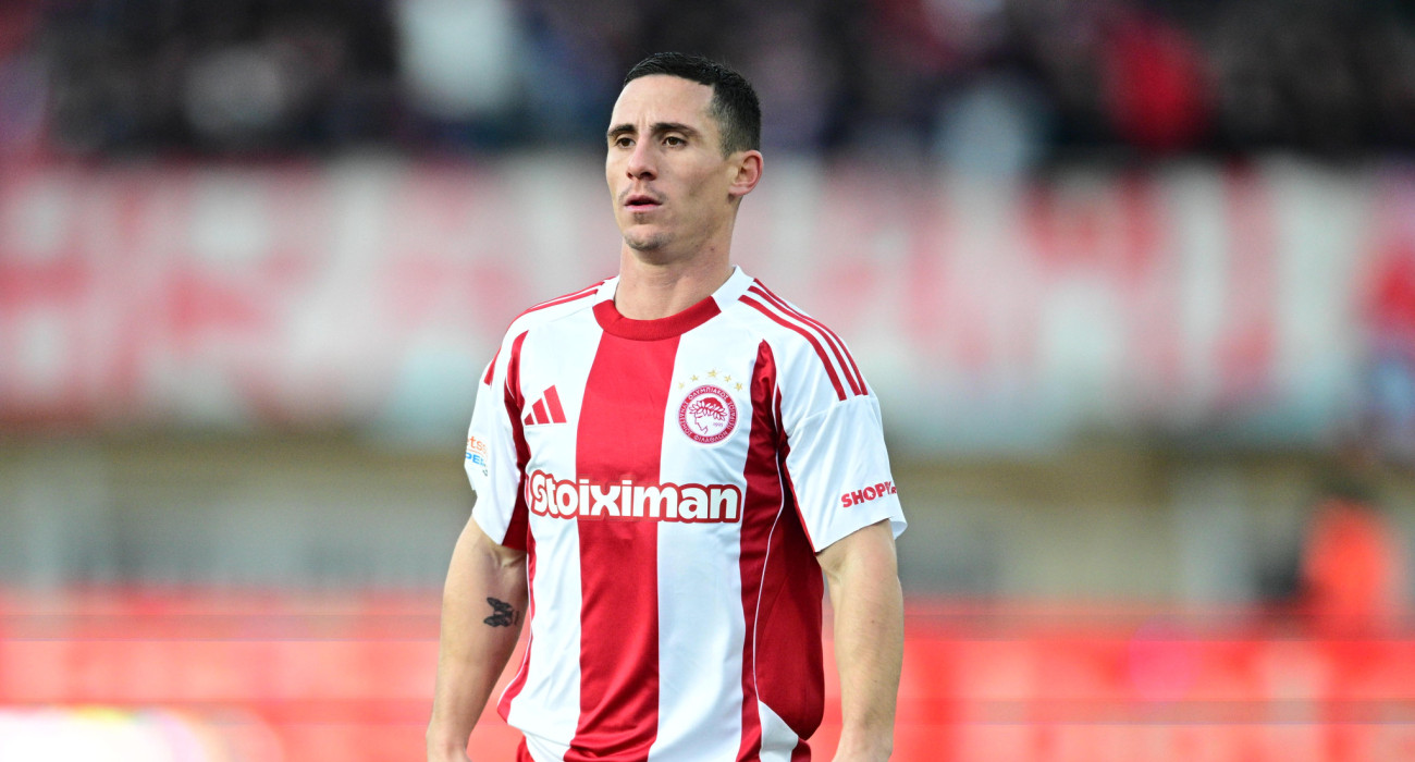 Ο Ντάνιελ Ποντένσε με τον Ολυμπιακό / Πηγή: Eurokinissi