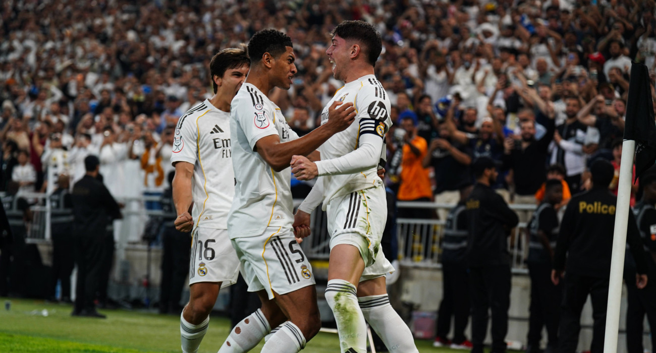 Μπέλινγκχαμ και Βαλβέρδε πανηγυρίζουν το γκολ της Ρεάλ Μαδρίτης / Πηγή: Imago