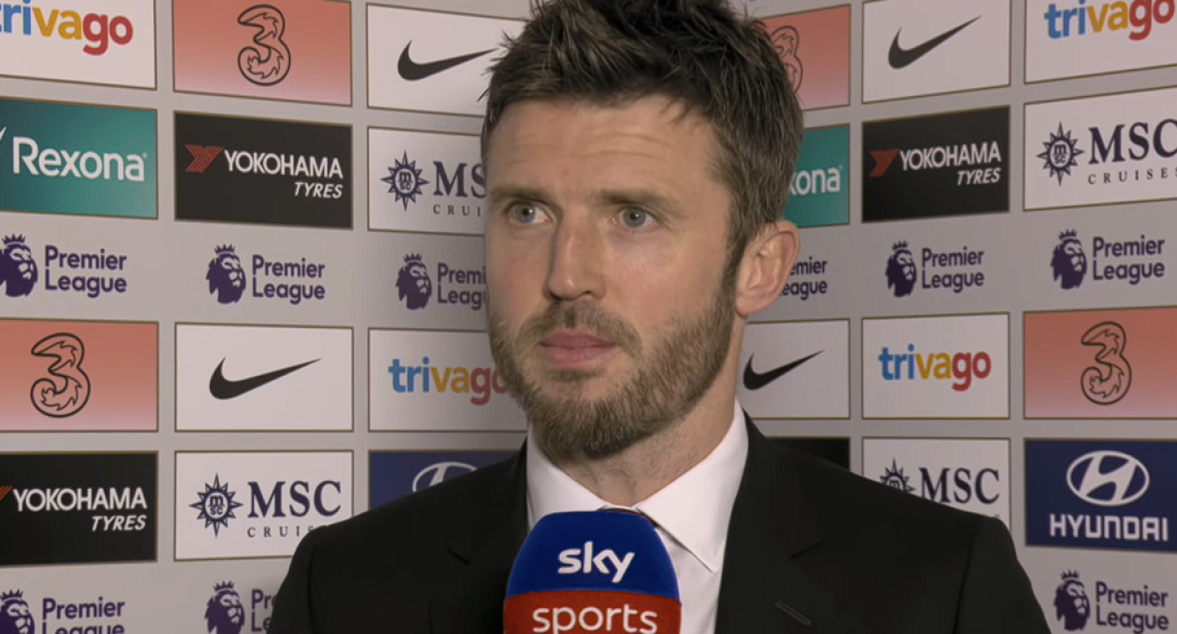 Ο Μάικλ Κάρικ μετά από αγώνα της Γιουνάιτεντ / Screenshot