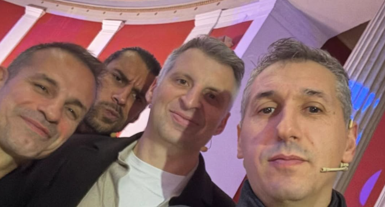 Δημήτρης Διαμαντίδης, ο Θοδωρής Παπαλουκάς, ο Γιώργος Πρίντεζης και ο Ντέμης Νικολαΐδης / Πηγή: IG dem11s