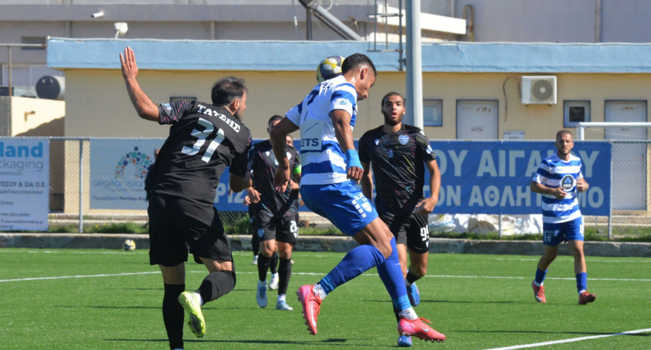 Στιγμιότυπο από το παιχνίδι του α' γύρου μεταξύ Ελλάς Σύρου - Αιγάλεω / Πηγή: intime