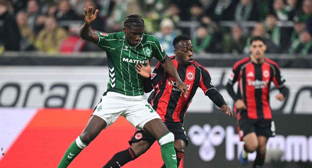 Στιγμιότυπο από την αναμέτρηση Βέρντερ Βρέμης - Άιντραχτ Φρανκφούρτης