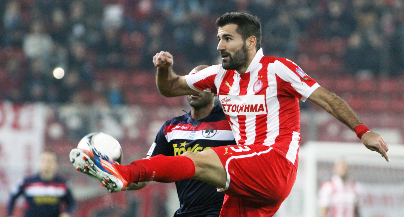 Ο Δημήτρης Σιόβας από το 2012 με τη φανέλα του Ολυμπιακού / Πηγή: Eurokinissi