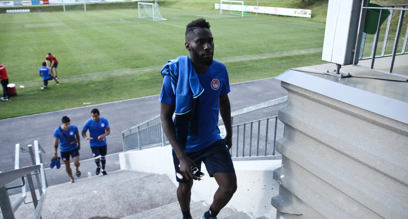 Ο Αρτούρ Μαζουακού σε προετοιμασία του Ολυμπιακού / Πηγή: Eurokinissi