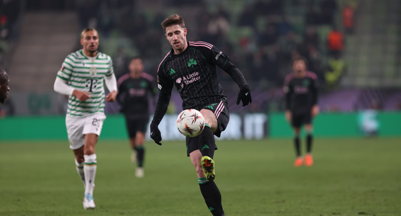 Ο Γιώργος Κυριακόπουλος σε φάση από το Φερεντσβάρος - Παναθηναϊκός / Πηγή: InTime