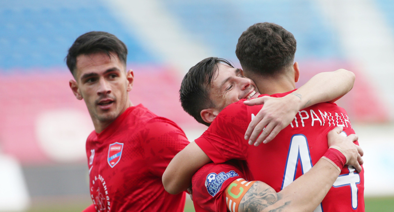 Οι ποδοσφαιριστές του Πανιωνίου πανηγυρίζουν / Πηγή: Intime