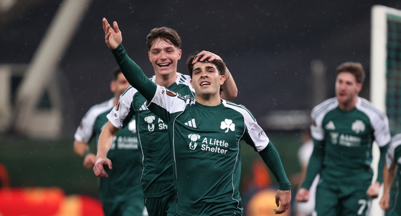 Ο Βισέντε Ταμπόρδα πανηγυρίζει το γκολ του με τον Παναθηναϊκό / Πηγή: InTime